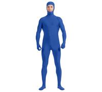 Générique Costume Enfant Justaucorps Intégral Élastique Pour Danse Et Carnaval Tenue De Super Héros Ajustée Déguisement Moulant Pour Enfant Agile(Blue, S)