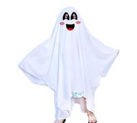 Générique Costume fantôme blanc - fête d'Halloween Masquerade Cape Cloak | adultes Poncho | Costume fantôme | Cosplay Role Play Supply for Spooky Fun, événements, fêtes à thème