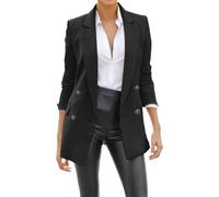 Générique Costume Femme Chic Tailleur 3 Pieces - Veste Blazer Femme Marron - Veste Élégante À Manches Longues Unie pour Femme Cardigan Élégant À Revers Tenue Mi-Longue Polyvalente
