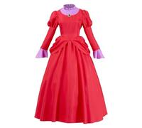 Générique Costume Femme Robe De Princesse Cendrillon Pour Carnaval Et Spectacle Tenue De Conte De Fées Déguisement Robe Femme Féerique(Watermelon Red, XS)