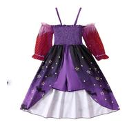 Générique Costume Fille Halloween,Deguisement Vampire Halloween Bébé Mon 1Er Robe Bebe Déguisement Bat Sorcière Cosplay D'Été Ensembles Barboteuse Jupe Maquillage Français (Violet,1-2 ans)