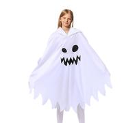 Générique Costume Ghost Cape | Glow In The Dark Hoodies Cloak Kids Kids Effrayant, Halloween Party Costume Supplies For Cosplay Thème Parties Playage Carnival Masquerade