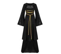 Générique Costume Halloween Adulte Femme Vampire Couple Velours Taille Corset Renaissance Adultes Adulte Soirée Vetement Jupe Moyen Age Deguisement Horreur Femme Robe Pirate XL
