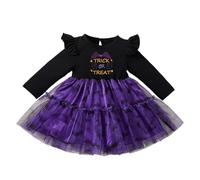 Générique Costume Halloween Bebe Fille, Deguisement Chat Halloween Fille Robe SorcièRe MéDiéVale DéGuisement Chauve Souris Femme Costume 3 Ans DéGuisement Enfant 3 Ans Cosplay