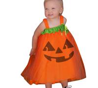Générique Costume Halloween Bébé,Halloween Deguisement Bebe Fille Citrouille Barboteuse Tutu Robe 3 Mois Déguisements Pour Bébé Effrayant Enfant Blanche Cosplay Maquillage (Orange,2-3 ans)