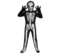 Générique Costume Halloween Bébé Manches Longues Barboteuse Déguisement Garçon Body Citrouille Motif Squelette Mon 1er