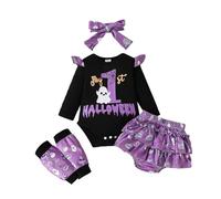 Générique Costume Halloween Enfant Fille, Deguisement Enfant Sorciere Ma PremièRe Tenue De Halloween pour BéBé Fille DéGuisement BéBé Costume 2 Ans DéGuisement 2 Ans Ensemble De VêTements