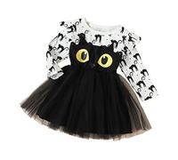Générique Costume Halloween Fille, Deguisement Enfant Sorciere Robe SorcièRe MéDiéVale DéGuisement d'halloween Halloween FêTe Costume 0-24 Mois 3 4 5 6 7 8 9 10 Ans Tenue