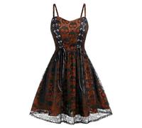 Générique Costume Halloween Sorciere Médiévale Cape Déguisement Gothique Femme Cosplay Medievale Hallowen Demon Adolescente Longue Robe Halloween Vetement Mariée Robe Rouge Femme XXL
