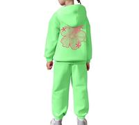 Générique Costume Jogging Enfant Fille Survêtement Ensemble Maillots de pour Enfants Street Dancewear Filles Ensembles Pantalon et Haut Tenue Running