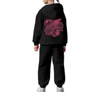 Générique Costume Jogging Enfant Fille Survêtement Ensemble Maillots de pour Enfants Street Dancewear Filles Ensembles Pantalon et Haut Tenue Running