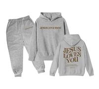 Générique Costume Jogging Enfant Fille Survêtement Vêtement de Tenue Mode Printemps Vêtements Ados Filles Ensembles Unisex Sweat-Shirt Encapuchonné Pull Pantalon Combinaison