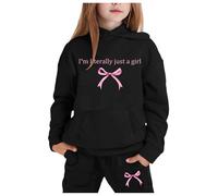 Générique Costume Jogging Enfant Fille Survêtement Vêtements Mode Ados Filles Vêtement d'automne Printemps Suit Pratique et Confortable Ensembles Pantalon Haut Cadeau 7-16 Ans