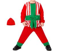Générique Costume Kids Gift Box Boys Christmas Cosplay Outfit | Kids Gift Box Cosplay Costume Boy Girls Christmas Party, Set For Family Photos Home School Events Celebration