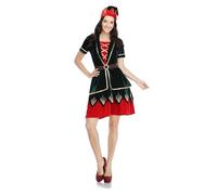 Générique Costume Lutin Femme, Déguisement Elfe Man pour Homme, Deguisement Lutin Noel, Bonnet Lutin Collant de Noel Femme Oreille, Tenue Noel Femme pour NoëL, Couple