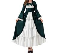 Générique Costume Medieval Femme Cosplay Robe De Princesse Steampunk Déguisement Halloween Vampire Medievale Médiévale Deguisement 1900 Époque Fille Moyen Age Vampires Bal Promo Médiéval Tenue
