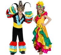 Générique Costume Mexicain Traditionnel pour Filles, Robes de Carnaval, Festivals et célébrations de Danses folkloriques Habille Fille Robe (Multicolour, L)