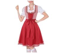 Générique Costume Oktoberfest, Oktoberfest Costume Femme de Jeune Bavaroise Avec BièRe Robe Traditionnelle Pour Femme Maid Dirndl 3 PièCes Tenue Deguisement Vampire Halloween Halloween Adolescente
