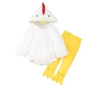 Générique Costume Poussin Bébé Déguisement Pâques Unisexe Cozy À Capuche Animaux Combinaisons Oeuf Les Poules Tout-Petit Tenue Carnaval Cosplay pour Bébé Fille