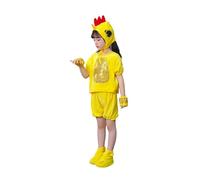 Générique Costume Poussin Enfant Tenues De Bébé 0-6 Mois Barboteuse Garçon Fille Nouveau-Né Combinaison Séance Photo Déguisements Amusants Pour Vos Soirées Cadeau Paques (Jaune-3,8-9 ans)