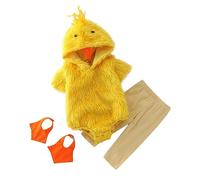 Générique Costume Poussin Enfant Tenues De Photographie Bébé 0-6 Mois Barboteuses Chapeaux Tout-Petit D'Hiver Oeuf Combinaison Plush Cozy Pâques Déguisement Vêtement Nuit (Jaune-2,18-24 mois)
