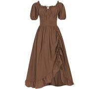 Générique Costume Squelette Adulte Petit Velours Tenue Citrouille Mariée Ado Dame Demon Hallowen Soirée Sorcier Jupe Robe Elfe Deguisement Dame Blanche M