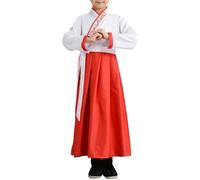 Générique Costume Traditionnel Chinois pour Garçon Hanfu Costume Chinois Fille Garçon Robe Chinoise Traditionnelle Ancienne Déguisement Carnaval Cosplay Tenue Scène Arts Martiaux Ensemble de Costumes