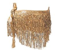 Générique Costumes Danse Orientale Ensemble Femme Danse Orientale Paillettes Haut Dos à Franges Jupe Courte Paillettes Robe Dancer Latine Tango Orientales Tenue de Dancer du Ventre Soirée Spectacle