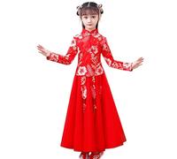 Générique Costumes Pour Filles Parti Élégant chinoise Hanbok. Costume de spectacle Hanbok chinois Ensembles Fille (A, 9-10 Years)