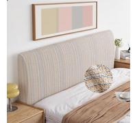 Générique Coton et Lin Housse de Tête de Lit pour Tailles Queen King Extensible et résistante antidérapante Couvre Tete De Lit De Chambre Anti-poussière pour lit Double Rouge 190-210 cm/75-82.6 ''