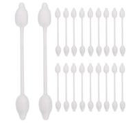 Générique Cotons-tiges pour Bébé en Coton Blanc à Double Tête, Forme Gourde Sécurisée pour Nettoyage Oreilles et Nombril, pour Soins Naissance Garçon et Filles