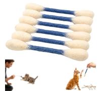 Générique Cotons-tiges pour Chat avec Herbes À Chat,6pk Bâtons À Mâcher Géants pour Chatons pour L'ennui À L'intérieur, Cotons-tiges interactifs en Feutre pour Chats,Cadeaux pour Chats (Bleu Ciel)