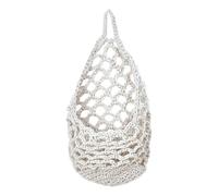 Générique Cotton Rope Basket, Woven Storage Bin, Breathable Organizer Net, Foldable Lightweight Sturdy Basket for Indoor Outdoor Plants, Home Decor, Garden Yard, Porch, Dorm Room, 30x20cm