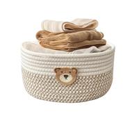 Générique Cotton Rope Storage Basket - Decorative Shelf Storage Basket | Cotton Organizer Bin For Home, Birthday, Shower, Raffle, Fundraiser, Holiday Gift And Room Decor