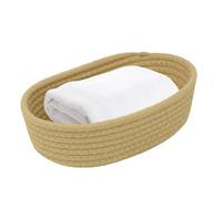 Générique Cotton Storage Basket - Washable Rope Basket, Organizer Boxes with Soft Edges, Wicker Container with Stable Base, Strong Baskets Item Arrangement, Storage Organizer for Living Room