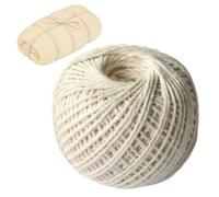 Générique Cotton Twine String - Strong Sturdy Craft Cooking Baking Cord for Turkey Sausage Wrapping | Gardening Crocheting with 2mm Heavy Duty 85m, Knitting DIY Projects for Home and Outdoor Use