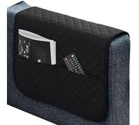 Générique Couch Armrest Organizer - Sofa Arm Rest Cover with 6 Pockets, Waterproof Chair Caddy for Remote Control, Phone, Book, Storage, Anti-Slip Armchair Storage Bag for Living Room & Bedroom