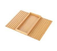 Générique Couch Cup Holder Tray, Foldable Sofa Armrest Table, Non Slip Wooden Arm Tray, Space Saving Organizer Caddy, Flexible Design, Spill Resistant, for Drinks, Phone, Remote, Snacks