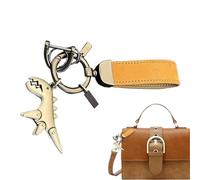 Générique Couchette Cartoon - mini-figure en boucle en cuir 12,5 cm, pendentif en zinc robuste, bracelet de poignet ludique avec des couleurs vives | Tendy Key Harder pour les femmes hommes