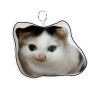 Générique Couchette De Chat | Cat Clayring Charm Pendantt Avec Son Mignon Mine Mine Cat Doll Accessoire Tissu Doux | Des Clés De Fer De Chaton Amusants Pour Les De Petit Animal Pour Adolescents