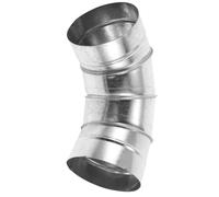 Générique Coude de Conduit de Cheminée en Fer Galvanisé 90° Spirale Diamètre 150 MM pour Hotte la Cuisine et Ventilation Hydrocarbures Installation Industrielle
