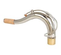 Générique Coude de Saxophone Ténor Argenté en Laiton Plaqué Argenté 27,5 Mm pour Remplacement, Structure Courbée Jeu Confortable et Précision Optimale
