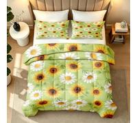 Générique Couette 200x200 4 Saisons Fleurs Nature Couette Imprimée Réversible# Aquarelle Bohème sans Housse Duvet 2 Personne Édredon Legere Chaude Lavable en Machine et 2 Taies d'oreiller3y526