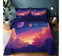 Générique Couette 220 x 240 cm Édredon Imprimée Galaxie De La Montagne des Rêves Réversible - Couette sans Housse pour 4 Saisons - Édredon Douce Et Taies d'oreiller 65X65 Cm, Couleur