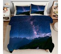 Générique Couette 260x240 Ciel éToilé Edredon 260x240 Voie LactéE Couette pour 2 Personnes, Microfibre Soft Couettes 4 Saisons avec 2 Taie d'oreiller 65x65, Couettes sans HousseT4956