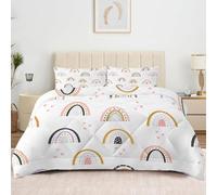 Générique Couette 260x240 Style Japonais Edredon 260x240 Arc-en-Ciel Couette pour 2 Personnes, Microfibre Soft Couettes 4 Saisons avec 2 Taie d'oreiller 65x65, Couettes sans Housse E174