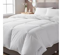 Générique Couette Hiver Confortable 220x240 cm (Grand Lit) - 450g/m² Blanche - 100% Polyester Douce Double Face - Fabriquée en France - 2 Personnes