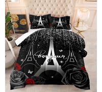 Générique Couette Imprimée 240X220 Chien Amour Quilt Microfibre,Couette avec Rembourrage en Polyester,4 Saisons Couverture Respirante De Mode Minimaliste avec 2 Taie d'oreiller 50X75