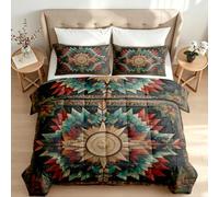 Générique Couette Imprimée 240x260 4 Saisons Réversible Boussole Plume