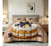 Générique Couette Imprimée sans Housse 220 x 240 cm Vintage Couette 4 Saisons Lavable Léger et Chaud avec 2 Taies d'oreiller, Édredon Réversible Botanique Floral pour Enfants Ados, Vert Sauge